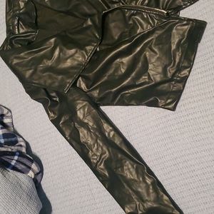 Black Faux Leather Jacket